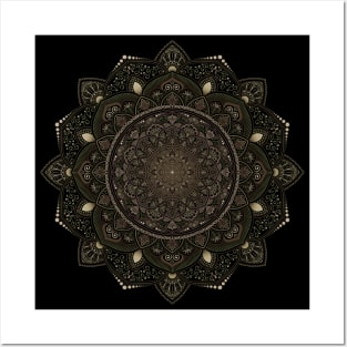 Earthtone Mandala Posters and Art